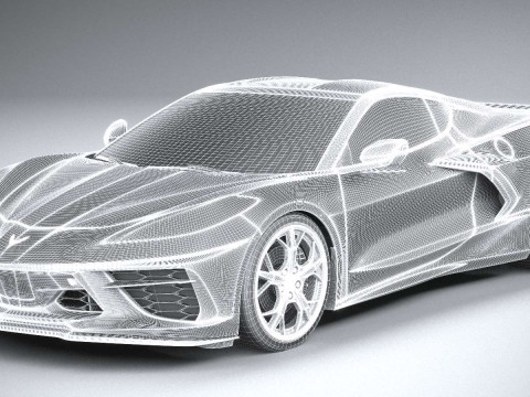 Chevrolet Corvette C8 Stingray 2020 3D-Modell