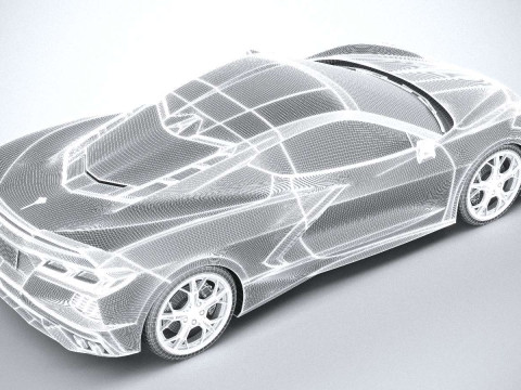 Chevrolet Corvette C8 Stingray 2020 3D-Modell
