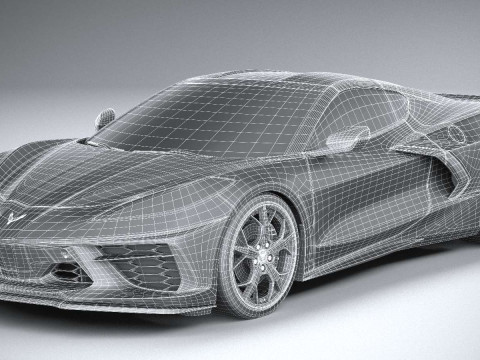 Chevrolet Corvette C8 Stingray 2020 3D-Modell