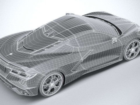 Chevrolet Corvette C8 Stingray 2020 3D-Modell