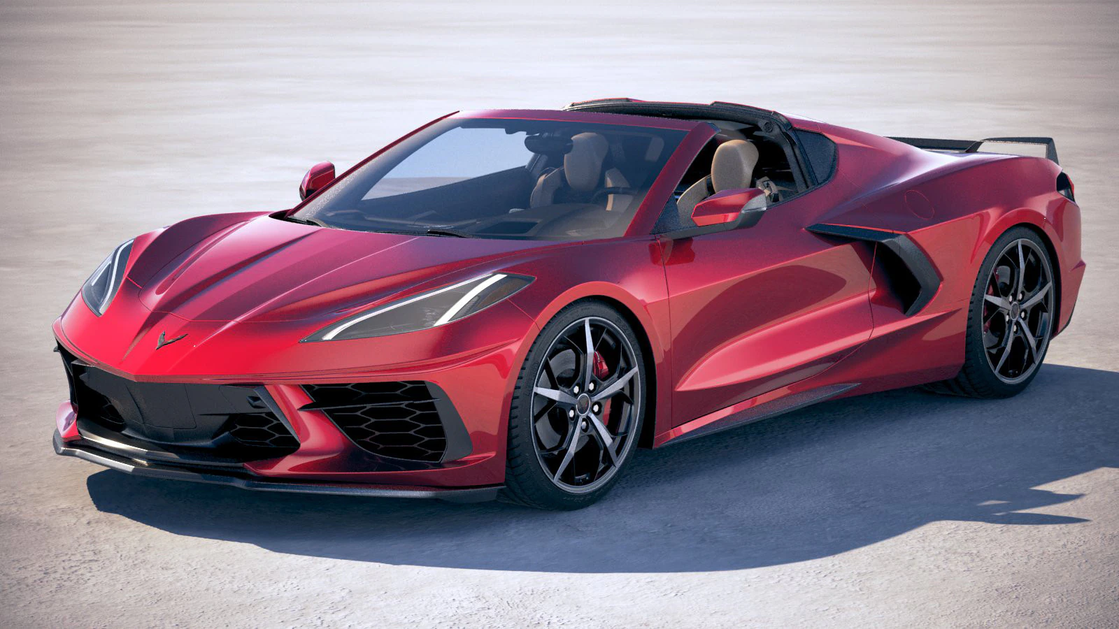 Chevrolet Corvette C8 Stingray 2020 VRAY 3D Model .c4d .max .obj .3ds .fbx .stl .blend 