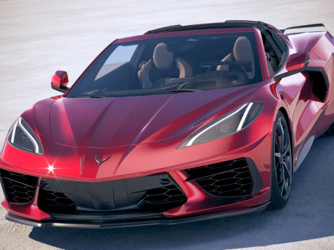 Chevrolet Corvette C8 Stingray 2020 VRAY 3D Model