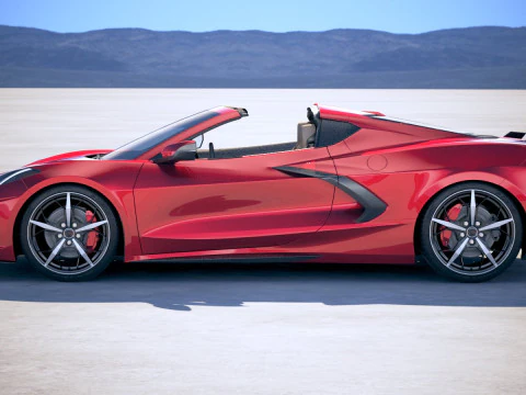 Chevrolet Corvette C8 Stingray 2020 VRAY 3D Model