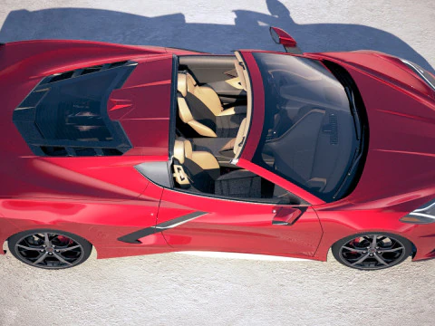 Chevrolet Corvette C8 Stingray 2020 VRAY 3D Model