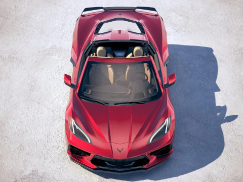 Chevrolet Corvette C8 Stingray 2020 VRAY 3D Model