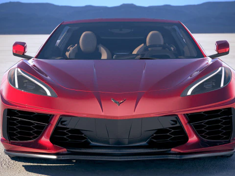 Chevrolet Corvette C8 Stingray 2020 VRAY 3D Model