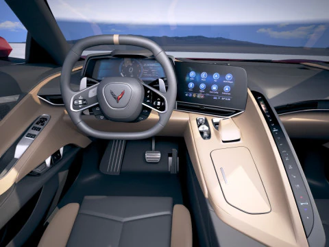Chevrolet Corvette C8 Stingray 2020 VRAY 3D Model