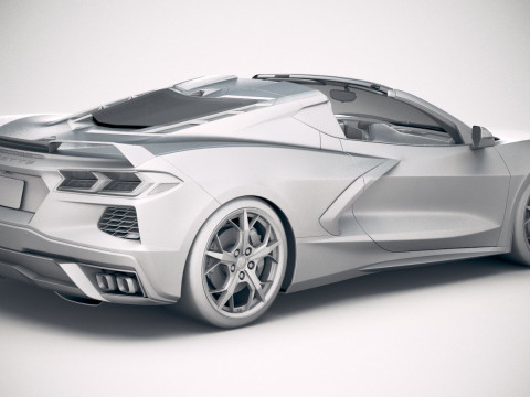 Chevrolet Corvette C8 Stingray 2020 VRAY 3D-Modell