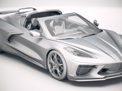 Chevrolet Corvette C8 Stingray 2020 VRAY 3D-Modell