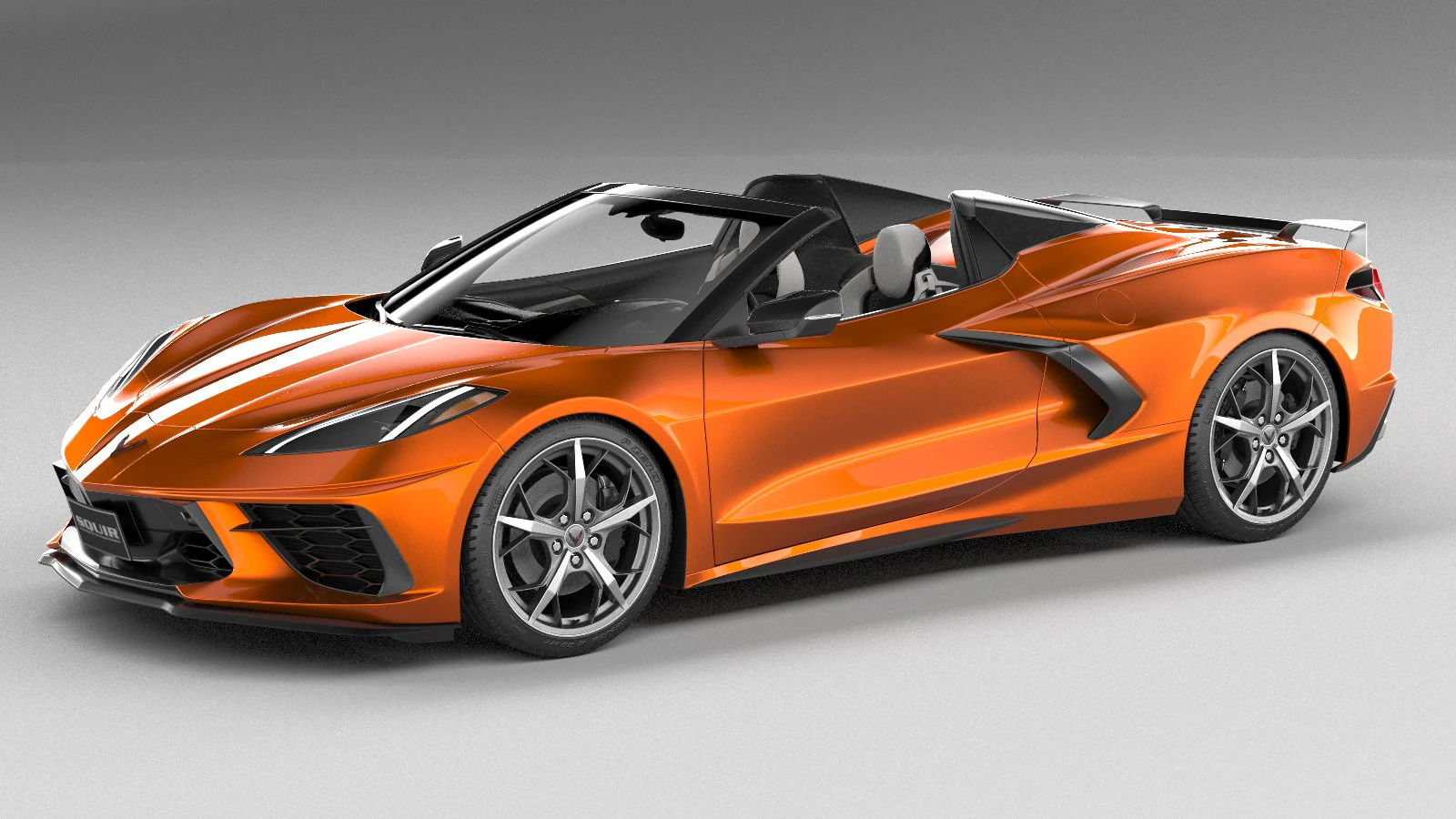 Chevrolet Corvette C8 Stingray Convertible 2020 3D Model .c4d .max .obj .3ds .fbx .stl .blend 