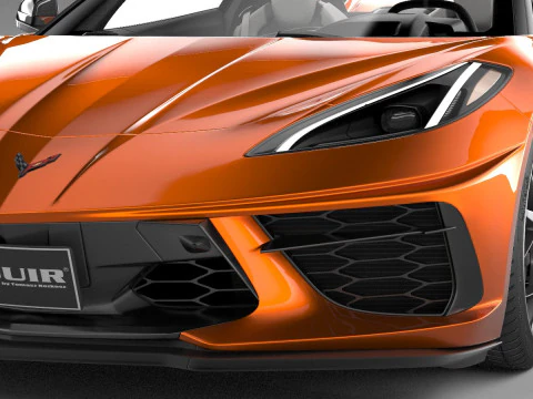 Chevrolet Corvette C8 Stingray Convertible 2020 3D Model
