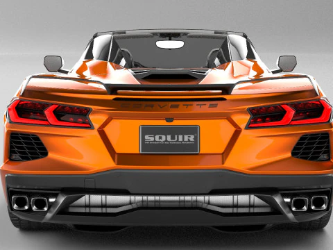 Chevrolet Corvette C8 Stingray Convertible 2020 3D Model