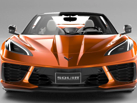 Chevrolet Corvette C8 Stingray Convertible 2020 3D Model
