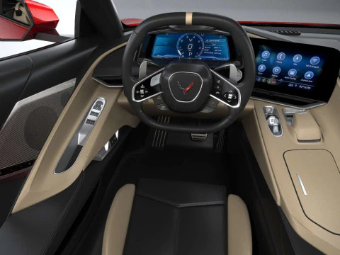 Chevrolet Corvette C8 Stingray Convertible 2020 3D Model
