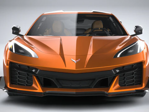 Chevrolet Corvette C8 Z06 2023 lowpoly 3D Model