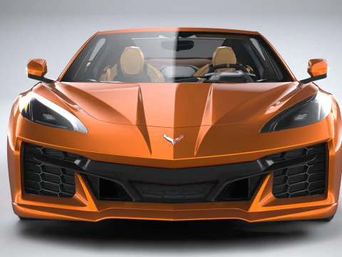 Chevrolet Corvette C8 Z06 Convertible 2023 lowpoly 3D Model