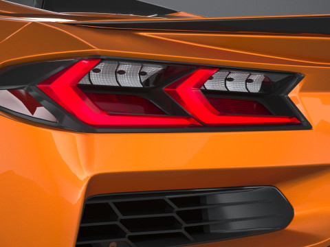 Chevrolet Corvette C8 Z06 Convertible 2023 lowpoly Modelo 3D