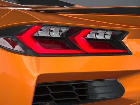 Chevrolet Corvette C8 Z06 Convertible 2023 lowpoly 3D Model