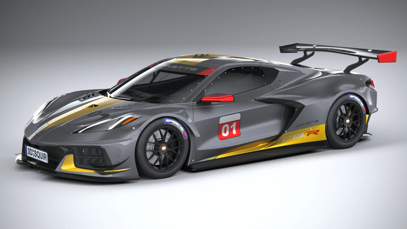 Chevrolet Corvette C8R Racing 2020 3D Model .c4d .max .obj .3ds .fbx .stl .blend 