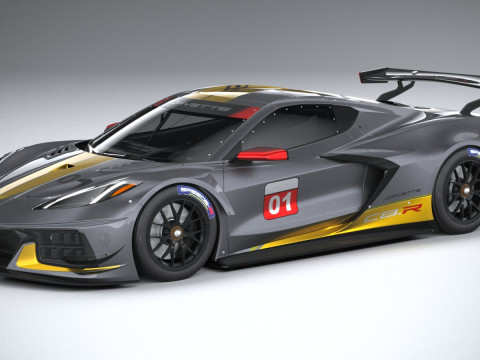 Chevrolet Corvette C8R Racing 2020 3D Model