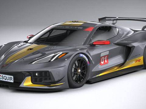 Chevrolet Corvette C8R Racing 2020 3D Model