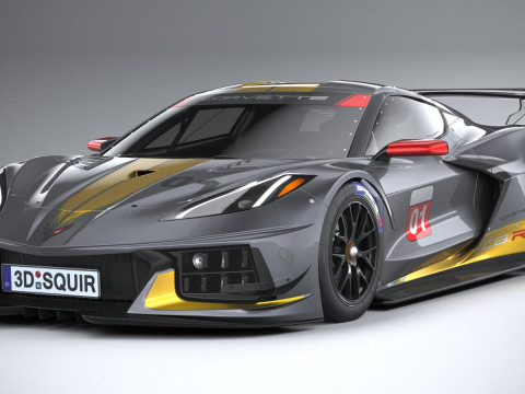 Chevrolet Corvette C8R Racing 2020 3D Model