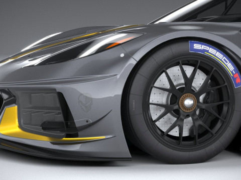 Chevrolet Corvette C8R Racing 2020 3D Model