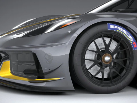 Chevrolet Corvette C8R Racing 2020 3D Model