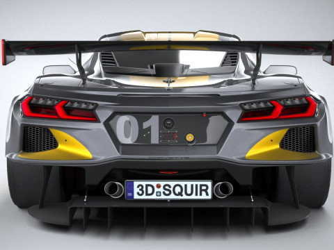 Chevrolet Corvette C8R Racing 2020 3D Model