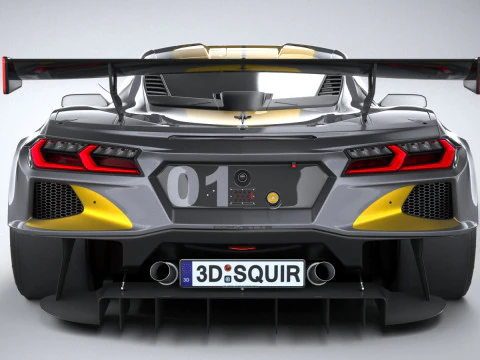 Chevrolet Corvette C8R Racing 2020 3D Model
