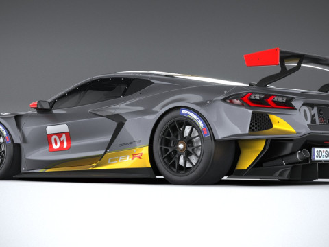 Chevrolet Corvette C8R Racing 2020 3D Model