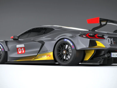 Chevrolet Corvette C8R Racing 2020 3D Model