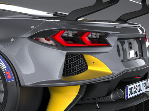 Chevrolet Corvette C8R Racing 2020 3D Model