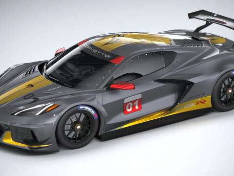 Chevrolet Corvette C8R Racing 2020 3D Model