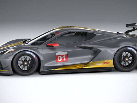 Chevrolet Corvette C8R Racing 2020 3D Model