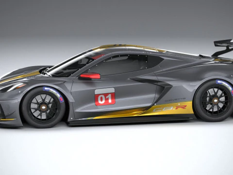 Chevrolet Corvette C8R Racing 2020 3D Model