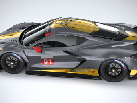 Chevrolet Corvette C8R Racing 2020 3D Model