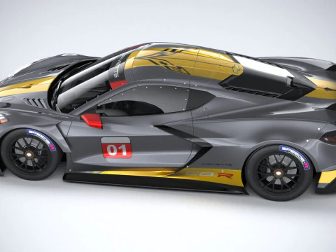 Chevrolet Corvette C8R Racing 2020 3D Model
