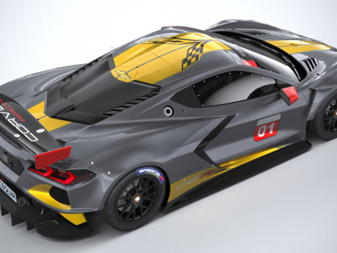 Chevrolet Corvette C8R Racing 2020 3D Model
