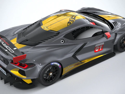 Chevrolet Corvette C8R Racing 2020 3D Model