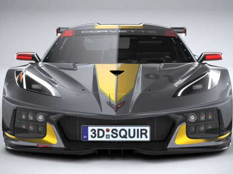 Chevrolet Corvette C8R Racing 2020 3D Model