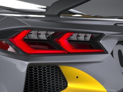 Chevrolet Corvette C8R Racing 2020 3D Model