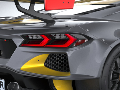 Chevrolet Corvette C8R Racing 2020 3D Model