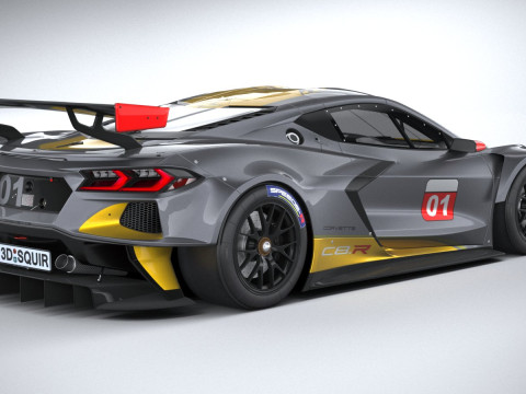 Chevrolet Corvette C8R Racing 2020 3D Model