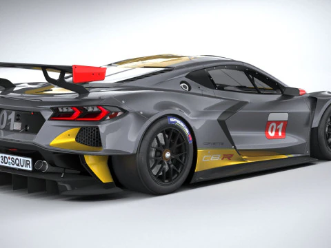 Chevrolet Corvette C8R Racing 2020 3D Model