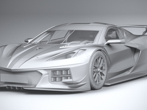 Chevrolet Corvette C8R Racing 2020 3D Model
