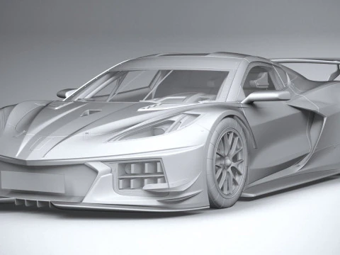Chevrolet Corvette C8R Racing 2020 3D Model