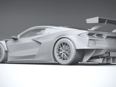 Chevrolet Corvette C8R Racing 2020 3D Model