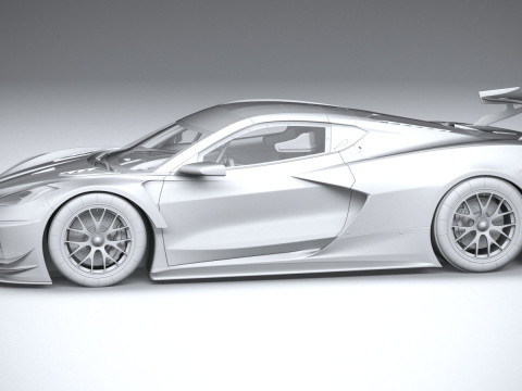 Chevrolet Corvette C8R Racing 2020 3D Model