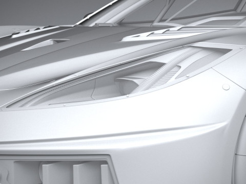Chevrolet Corvette C8R Racing 2020 3D Model